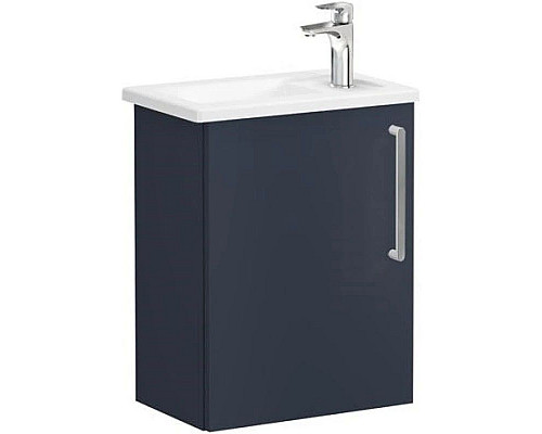 Заказать Тумба с раковиной темно-синий матовый 45 см L VitrA Root 68060 в магазине сантехники Santeh-Crystal.ru