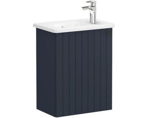 Заказать Тумба с раковиной темно-синий матовый 45,5 см L Vitra Root Groove 69196 в магазине сантехники Santeh-Crystal.ru
