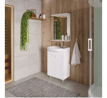 Комплект мебели белый глянец 51 см Grossman Крит-Эко 105005 + 659 + 205002