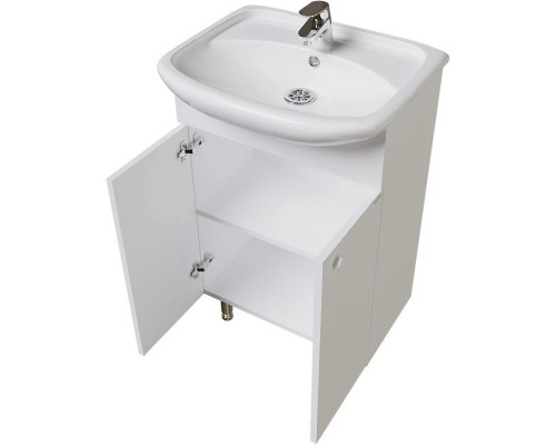 Заказать Комплект мебели белый глянец 51 см Grossman Крит-Эко 105005 + 659 + 205002 в магазине сантехники Santeh-Crystal.ru