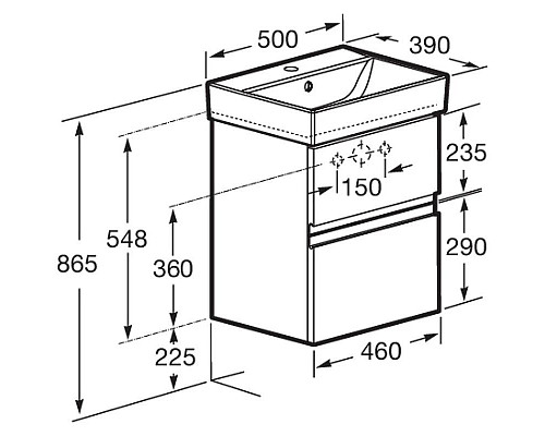 Santeh-Crystal.ru: Комплект мебели белый глянец 50 см Roca Oleta A857638806 + 3274C300Y + A857644806 Приобрести Комплект мебели белый глянец 50 см Roca Oleta A857638806 + 3274C300Y + A857644806 в магазине сантехники Santeh-Crystal.ru