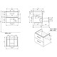 Купить Тумба орех 47,6 см Cersanit Lara 64132 в магазине сантехники Santeh-Crystal.ru