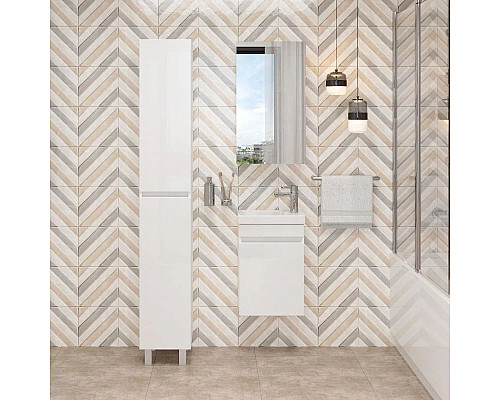 Приобрести Тумба белый глянец 39 см Onika Милтон 104007 в магазине сантехники Santeh-Crystal.ru