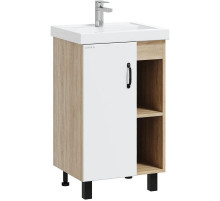 Тумба дуб сонома/белый матовый 47 см Onika Тимбер 105034