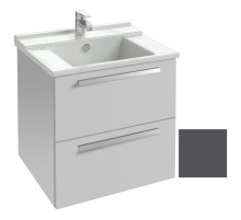 Тумба серый антрацит 2 ящика 57 см Jacob Delafon Struktura EB1276-N14