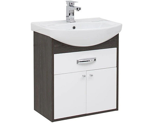 Заказать Тумба дуб кантенбери/белый 55,4 см Aquanet Грейс 00198374 в магазине сантехники Santeh-Crystal.ru