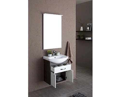 Заказать Тумба дуб кантенбери/белый 55,4 см Aquanet Грейс 00198374 в магазине сантехники Santeh-Crystal.ru