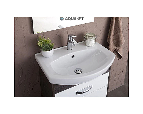 Заказать Тумба дуб кантенбери/белый 55,4 см Aquanet Грейс 00198374 в магазине сантехники Santeh-Crystal.ru