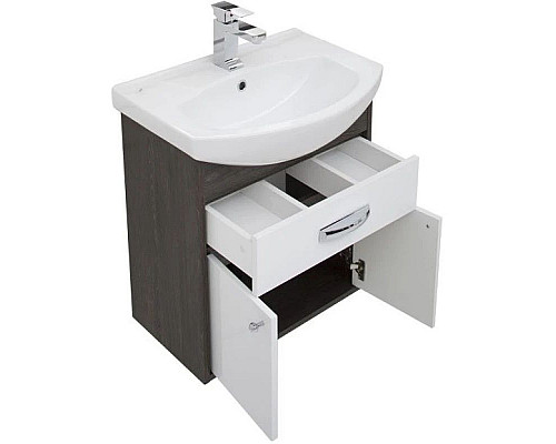 Заказать Тумба дуб кантенбери/белый 55,4 см Aquanet Грейс 00198374 в магазине сантехники Santeh-Crystal.ru