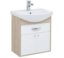 Тумба дуб сонома/белый 55,4 см Aquanet Грейс 00198373