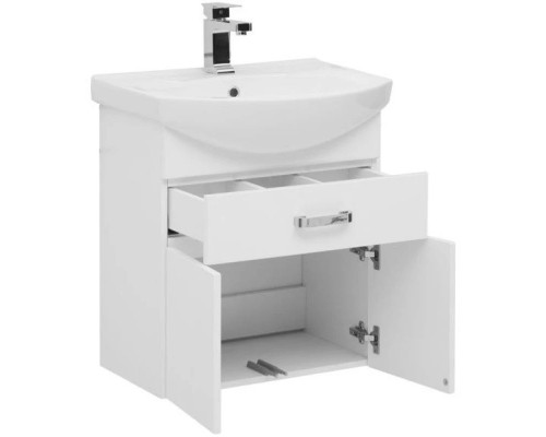 Купить Тумба белый 55,4 см Aquanet Ирис 00198381 в магазине сантехники Santeh-Crystal.ru