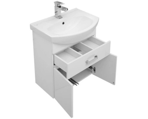 Купить Тумба белый 55,4 см Aquanet Ирис 00198381 в магазине сантехники Santeh-Crystal.ru