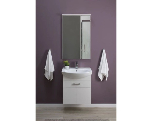 Купить Тумба белый 55,4 см Aquanet Ирис 00198381 в магазине сантехники Santeh-Crystal.ru