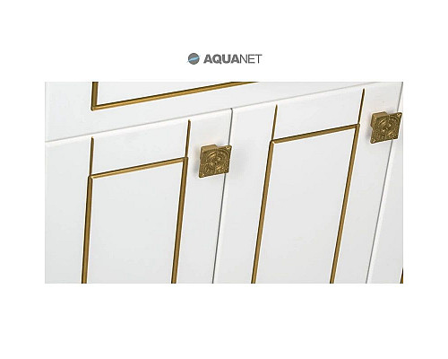 Заказать Тумба белый/патина золото 69 см Aquanet Честер 00186100 в магазине сантехники Santeh-Crystal.ru