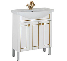 Тумба белый/патина золото 69 см Aquanet Честер 00186100