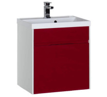 Тумба белый/бордо 59 см Aquanet Латина 00179936