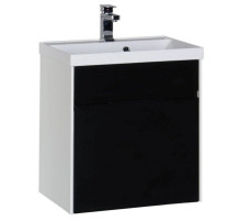 Тумба белый/черный 59 см Aquanet Латина 00179935