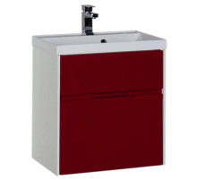 Тумба белый/бордо 59 см Aquanet Латина 00179938