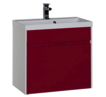 Тумба белый/бордо 69 см Aquanet Латина 00180002