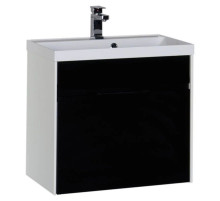 Тумба белый/черный 69 см Aquanet Латина 00180001