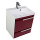 Приобрести Тумба белый/бордо 59 см Aquanet Тиволи 00180062 в магазине сантехники Santeh-Crystal.ru