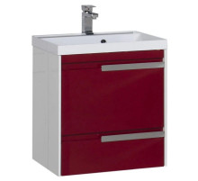 Тумба белый/бордо 59 см Aquanet Тиволи 00180062