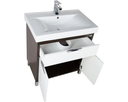 Заказать Тумба белый/венге 72 см Aquanet Гретта 00171584 в магазине сантехники Santeh-Crystal.ru