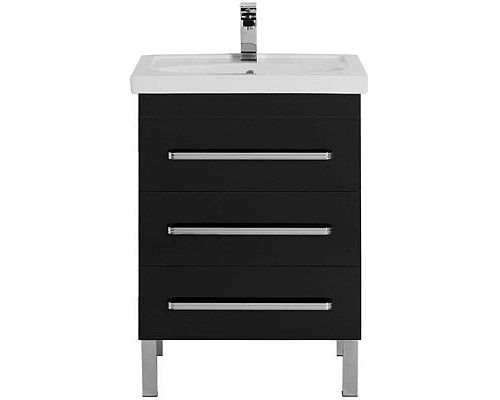 Приобрести Тумба черный 57,5 см Aquanet Сиена 00186367 в магазине сантехники Santeh-Crystal.ru