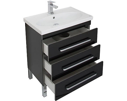 Купить Тумба черный 67,2 см Aquanet Сиена 00189224 в магазине сантехники Santeh-Crystal.ru