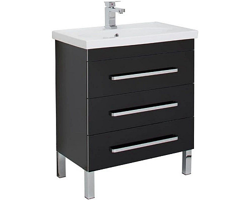 Купить Тумба черный 67,2 см Aquanet Сиена 00189224 в магазине сантехники Santeh-Crystal.ru