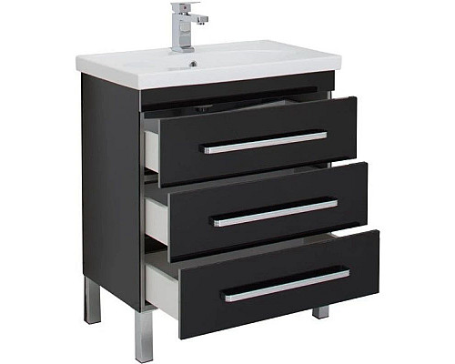 Купить Тумба черный 67,2 см Aquanet Сиена 00189224 в магазине сантехники Santeh-Crystal.ru