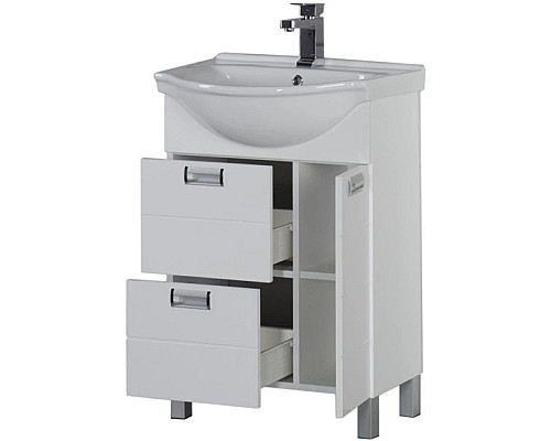 Приобрести Тумба белый 56,5 см Aquanet Сити 00172683 в магазине сантехники Santeh-Crystal.ru