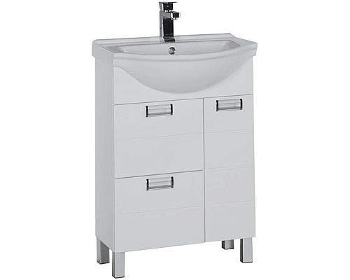 Приобрести Тумба белый 56,5 см Aquanet Сити 00172683 в магазине сантехники Santeh-Crystal.ru