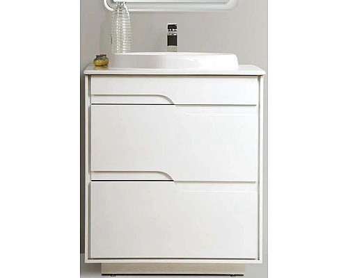 Заказать Тумба белый глянец 60 см BelBagno Gino GINO-600-2C-PIA-BL в магазине сантехники Santeh-Crystal.ru