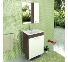 Тумба с раковиной дуб солсбери/белый глянец 60 см Comforty Рио 00003126983