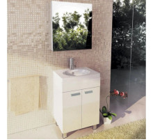 Тумба с раковиной белый глянец 60 см Comforty Чезана 00003120091