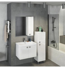 Тумба с раковиной белый глянец 70 см Comforty Флоренция 00003127388