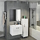 Купить Тумба с раковиной белый глянец 70 см Comforty Флоренция 00003127388 в магазине сантехники Santeh-Crystal.ru