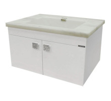 Тумба с раковиной белый глянец 74 см Comforty Аликанте 00003132620