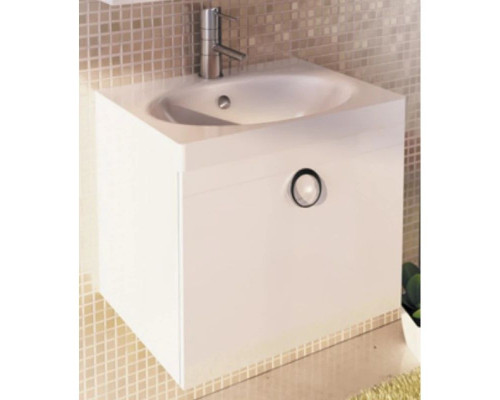 Купить Тумба с раковиной белый глянец 60 см Comforty Магнолия 00003120088 в магазине сантехники Santeh-Crystal.ru