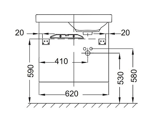 Приобрести Тумба темно-синий глянец 62 см Jacob Delafon Odeon Up EB991D-G98 в магазине сантехники Santeh-Crystal.ru