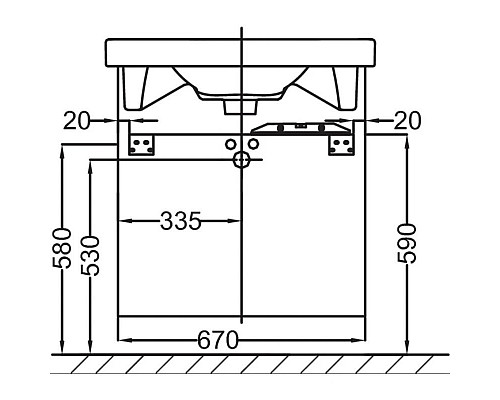 Приобрести Тумба ледяной коричневый глянец 67 см Jacob Delafon Odeon Up EB992-N23 в магазине сантехники Santeh-Crystal.ru