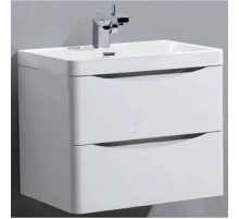 Тумба с раковиной белый глянец 60 см BelBagno Ancona-N ANCONA-N-600-2C-SO-BL + EA-600-LVB