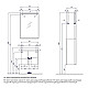 Приобрести Тумба белый глянец/грецкий орех 56,3 см Акватон Рене 1A258501NRC80 в магазине сантехники Santeh-Crystal.ru