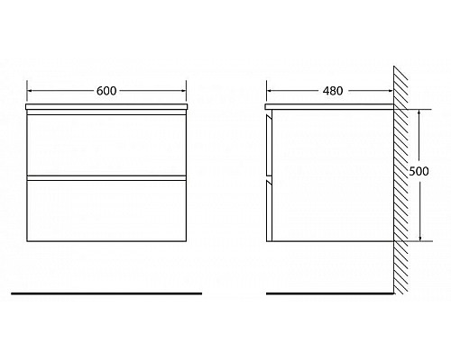 Santeh-Crystal.ru: Тумба Stucco Cemento 60 см BelBagno Luce LUCE-600-2C-SO-SCM Заказать Тумба Stucco Cemento 60 см BelBagno Luce LUCE-600-2C-SO-SCM в магазине сантехники Santeh-Crystal.ru