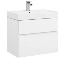 Тумба белый глянец 69,5 см Aquanet Бруклин 00203959