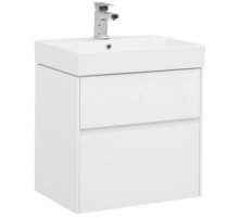 Тумба белый глянец 59,5 см Aquanet Бруклин 00203958