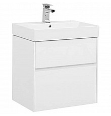 Тумба белый глянец 59,5 см Aquanet Бруклин 00203958