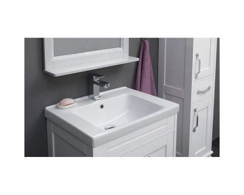 Купить Тумба белый глянец 66,2 см Aquanet Денвер 00199210 в магазине сантехники Santeh-Crystal.ru