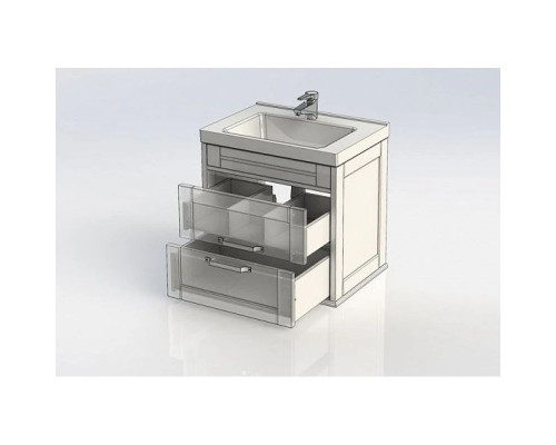 Купить Тумба белый глянец 66,2 см Aquanet Денвер 00199210 в магазине сантехники Santeh-Crystal.ru